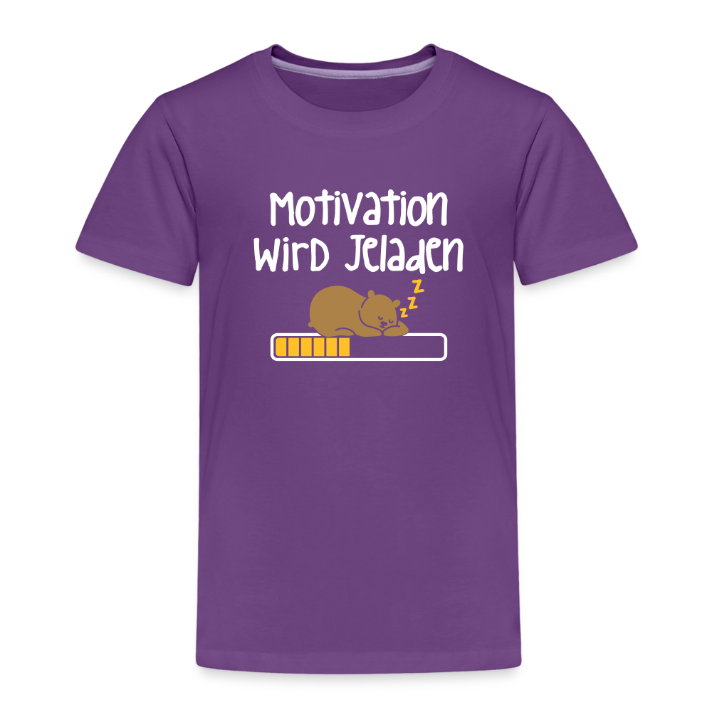 Motivation Wird Jeladen Warten - Kinder Premium T-Shirt - Lila