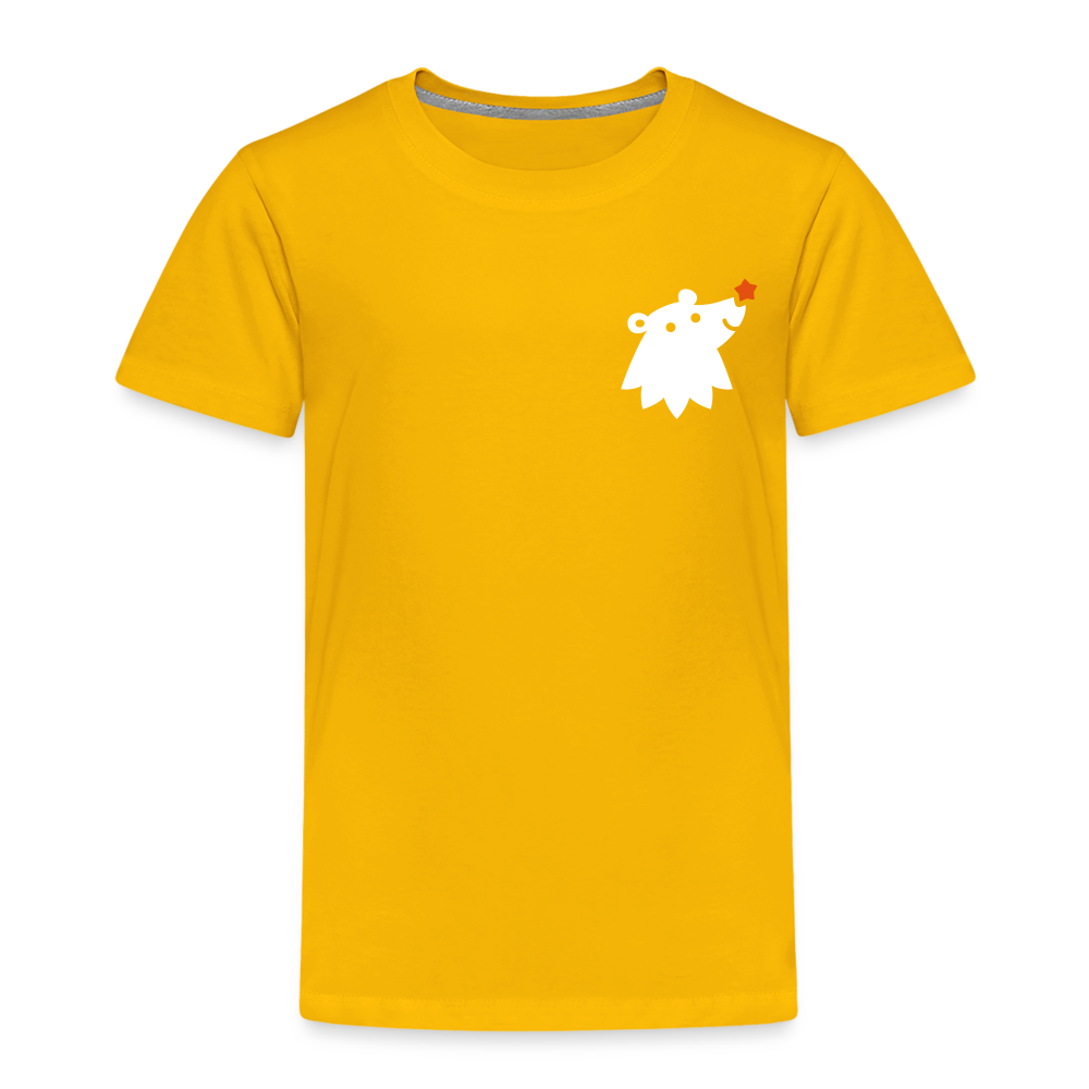 Schnauze Bär - Kinder Premium T-Shirt - Sonnengelb