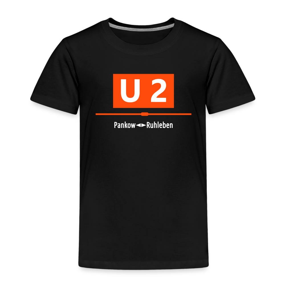 U2 Berlin - Kinder Premium T-Shirt - Schwarz