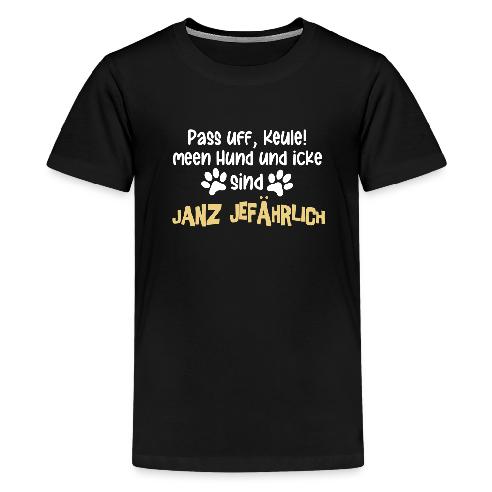 Janz Jefährlich - Teenager Premium T-Shirt - Schwarz