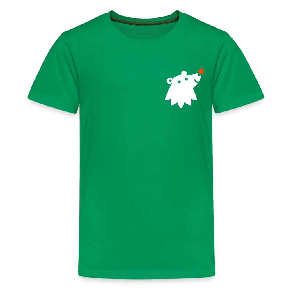 Schnauze Bär - Teenager Premium T-Shirt - Kelly Green