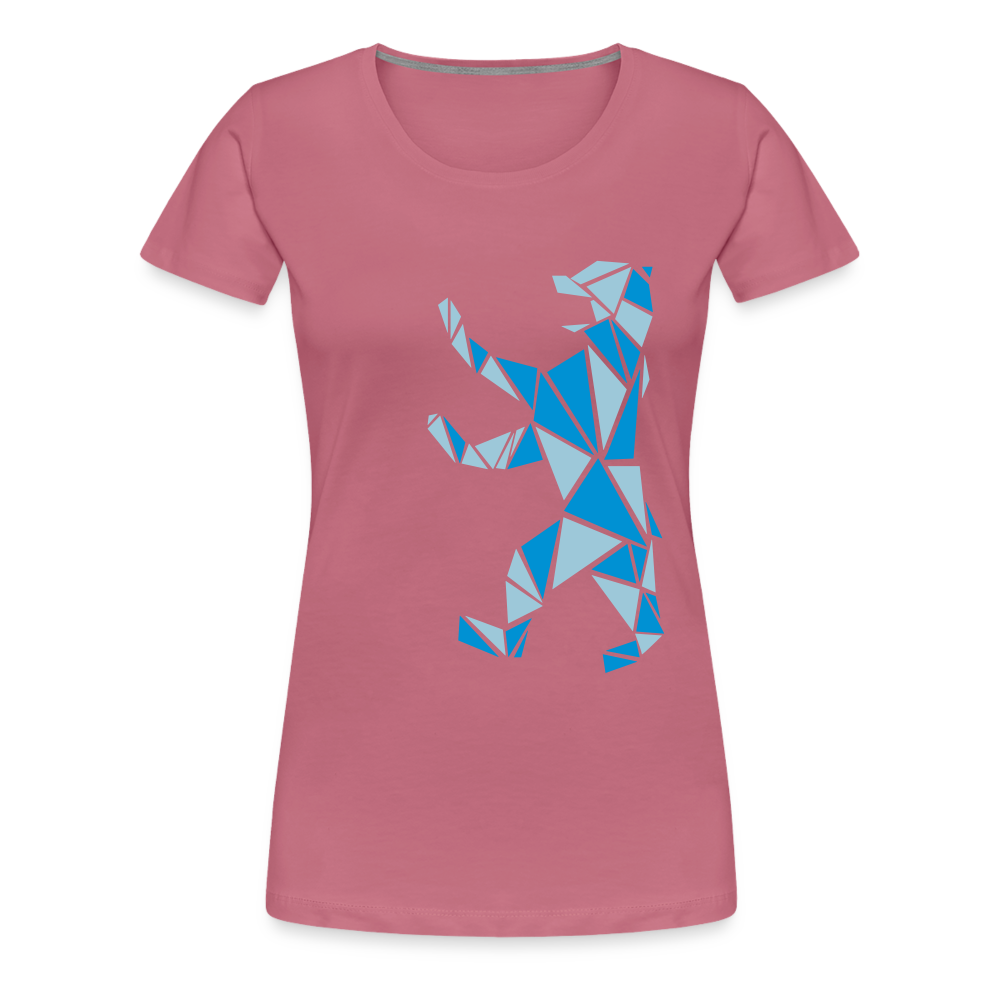 Berliner Bär Geometrie - Frauen Premium T-Shirt - Malve