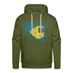 U-Bahn in Linien - Männer Premium Hoodie