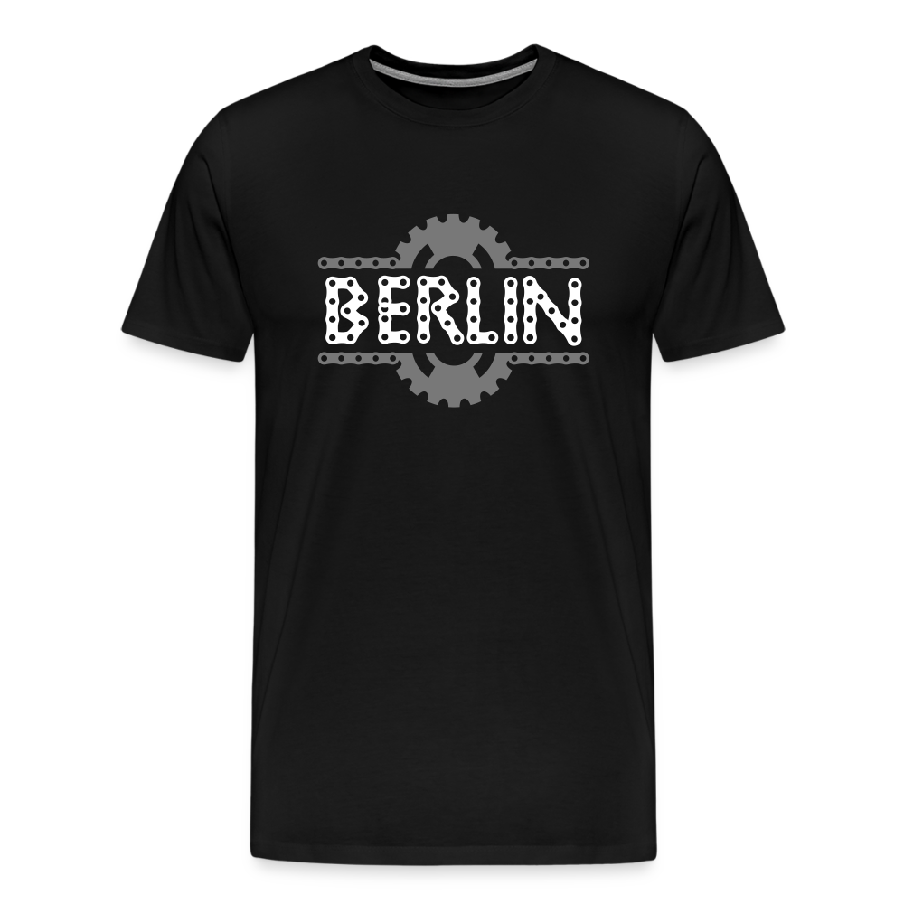 Berliner Fahrradkette - Männer Premium T-Shirt - Schwarz
