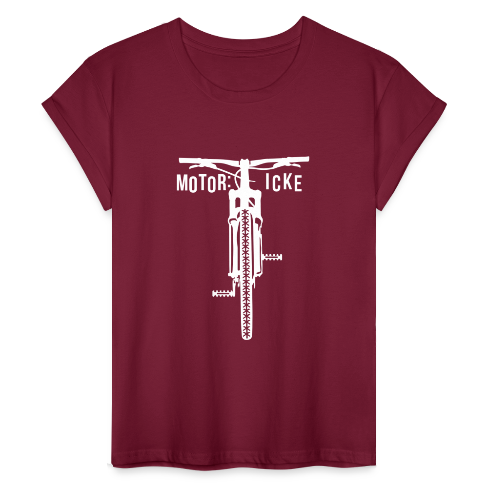 Motor icke - Frauen Oversize T-Shirt - Bordeaux