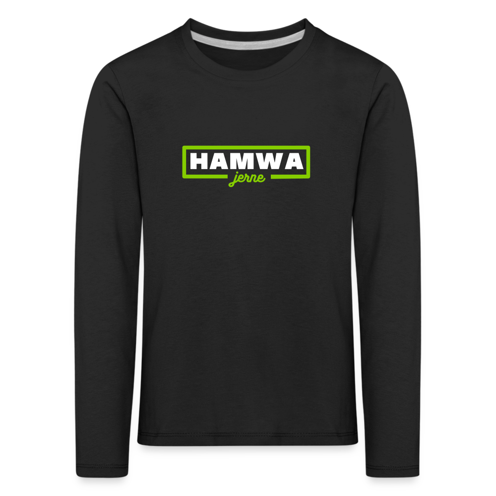 hamwa - Kinder Langarmshirt - Schwarz