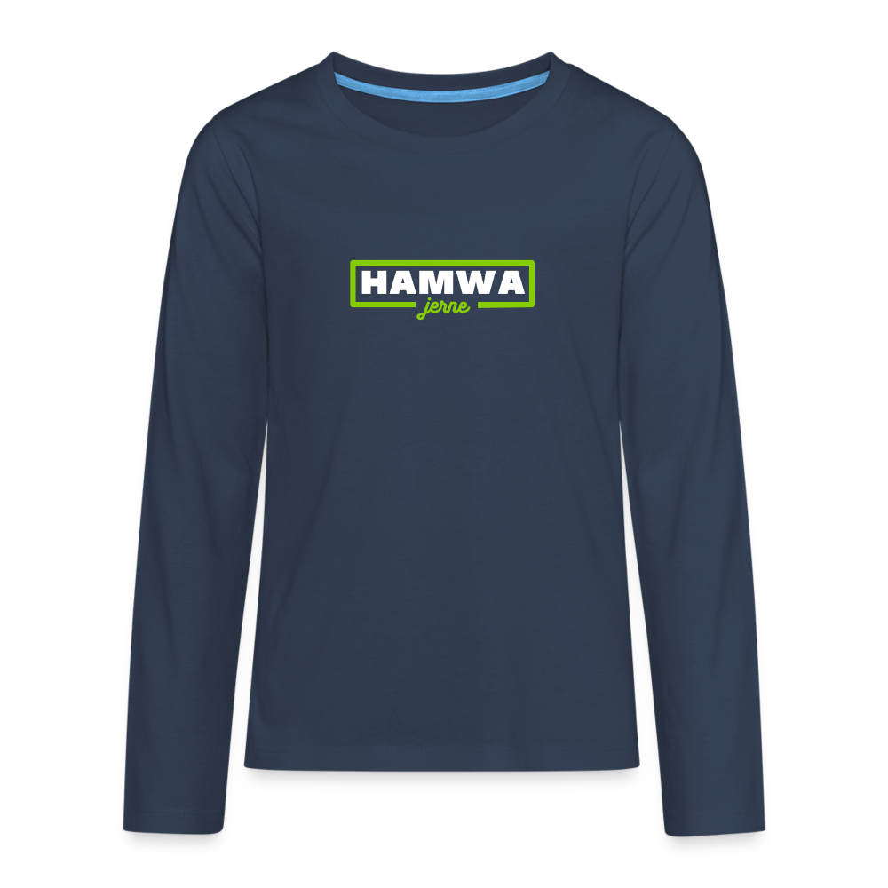 hamwa - Teenager Langarmshirt - Navy