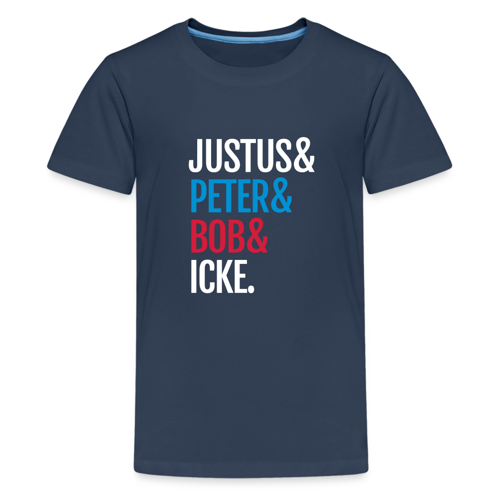 Justus & Peter & Bob & Icke - Teenager Premium T-Shirt - Navy
