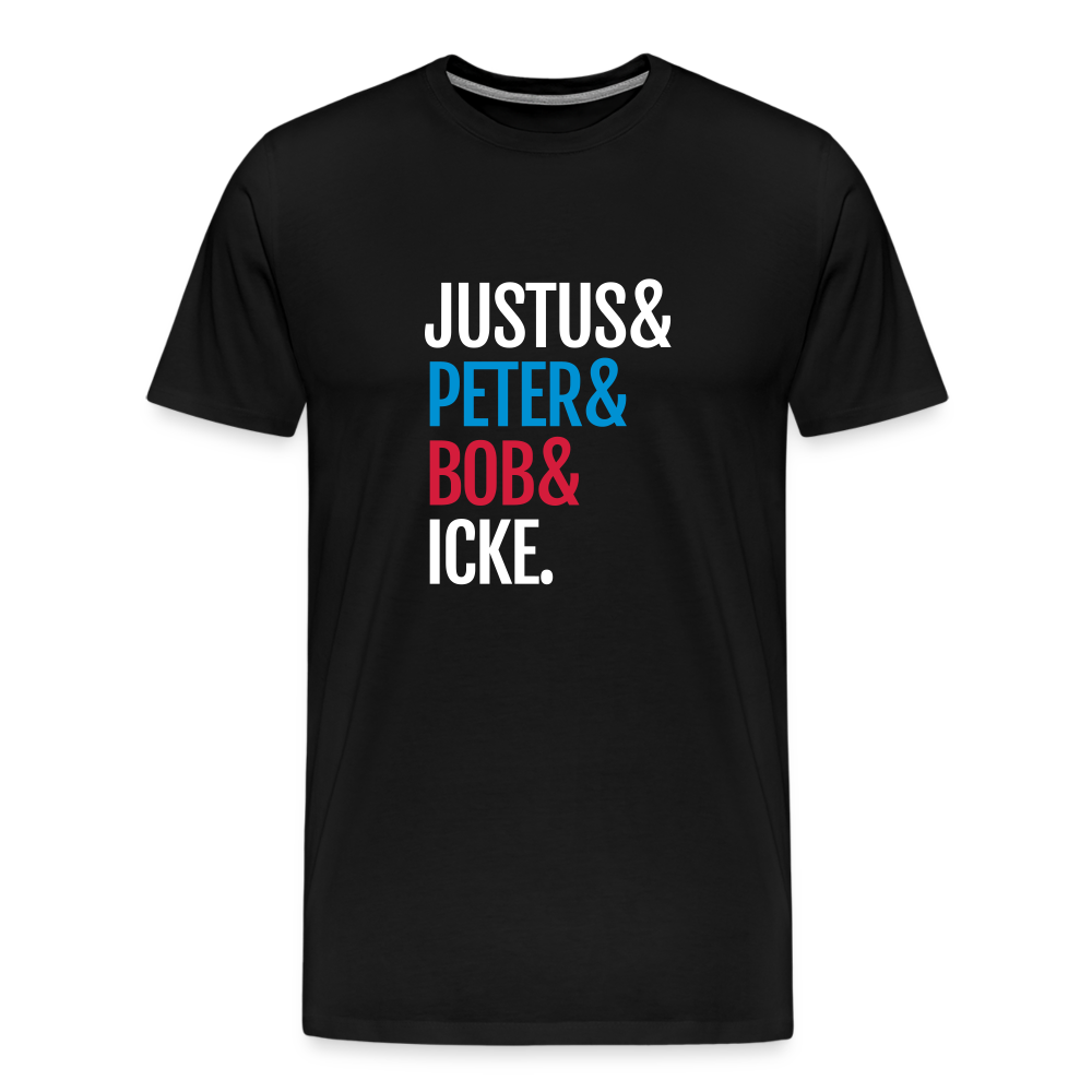 Justus & Peter & Bob & Icke - Männer Premium T-Shirt - Schwarz