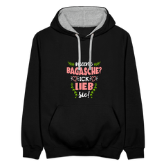 Meene Bagasche Ick Lieb Sie - Kontrast Hoodie