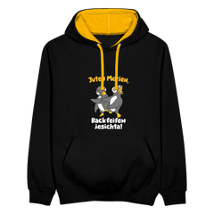 Juten Morjen, Backfeifenjesichta! - Kontrast Hoodie