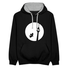 Hund am Fernsehturm - Kontrast Hoodie