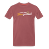 Leben, keen Biergarten! - Männer Premium T-Shirt - washed Burgundy