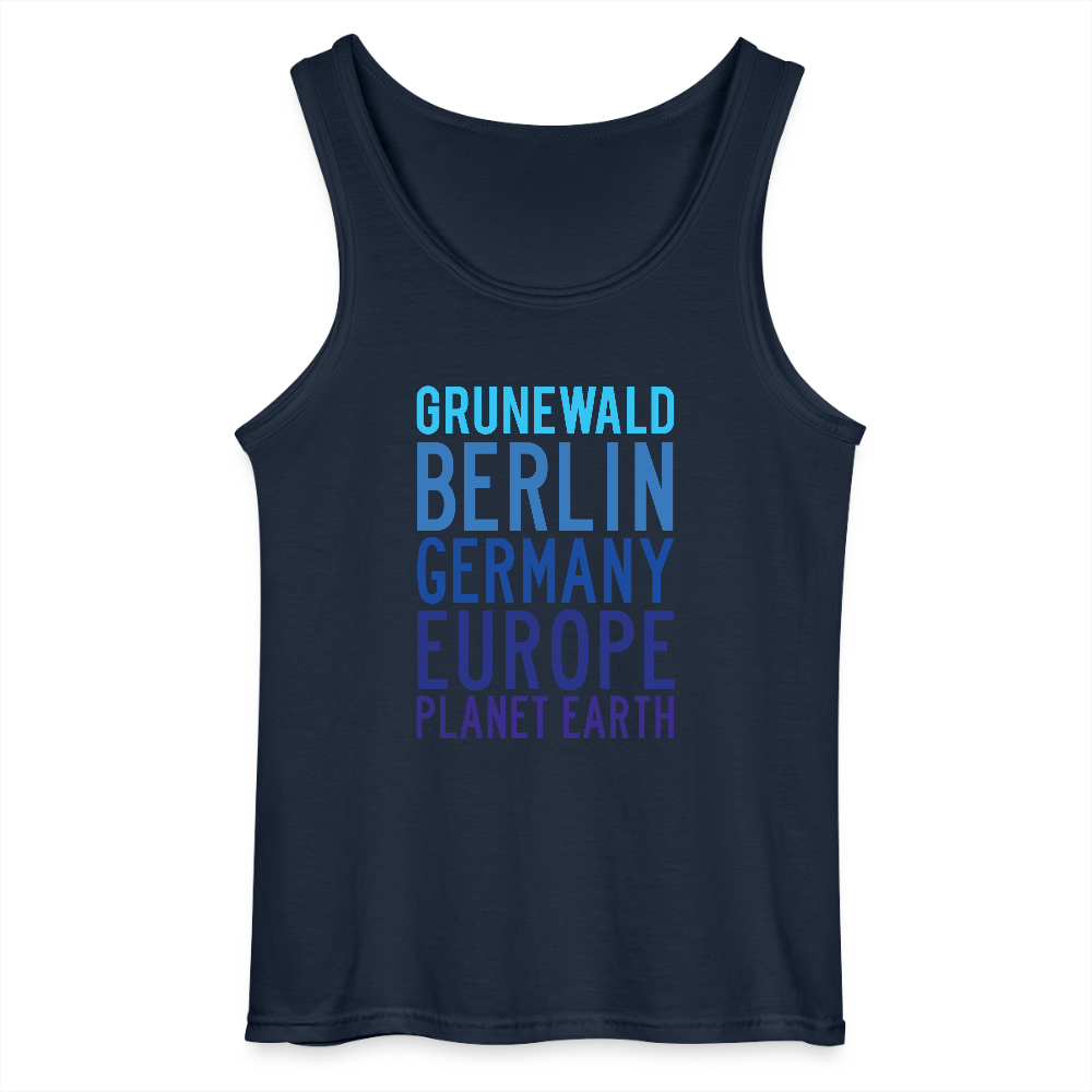 Grunewald Planet Earth - Männer Tank Top - Navy