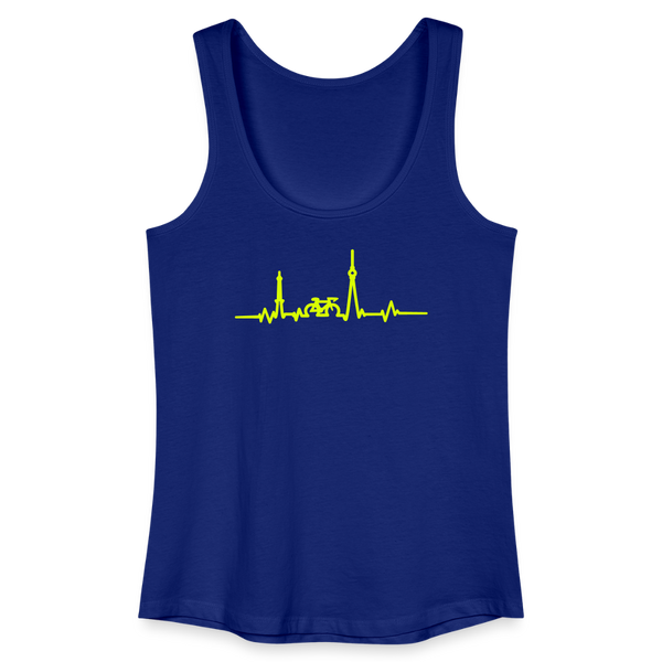Herzschlag für Fahrradfahrer - Frauen Bio Tank Top - Königsblau