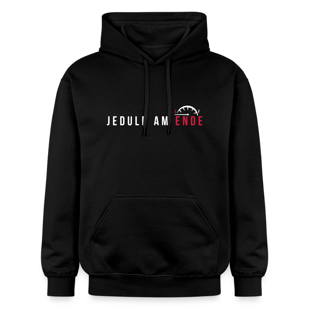 Jeduld am Ende - Hoodie - Schwarz