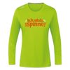 Ick glob, ick spinne! - Frauen Sport Langarmshirt - Neongrün