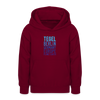 Tegel Planet Earth - Teenager Hoodie - Bordeaux