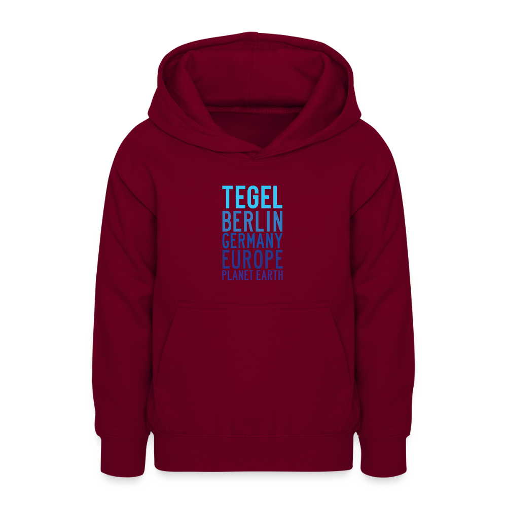 Tegel Planet Earth - Teenager Hoodie - Bordeaux