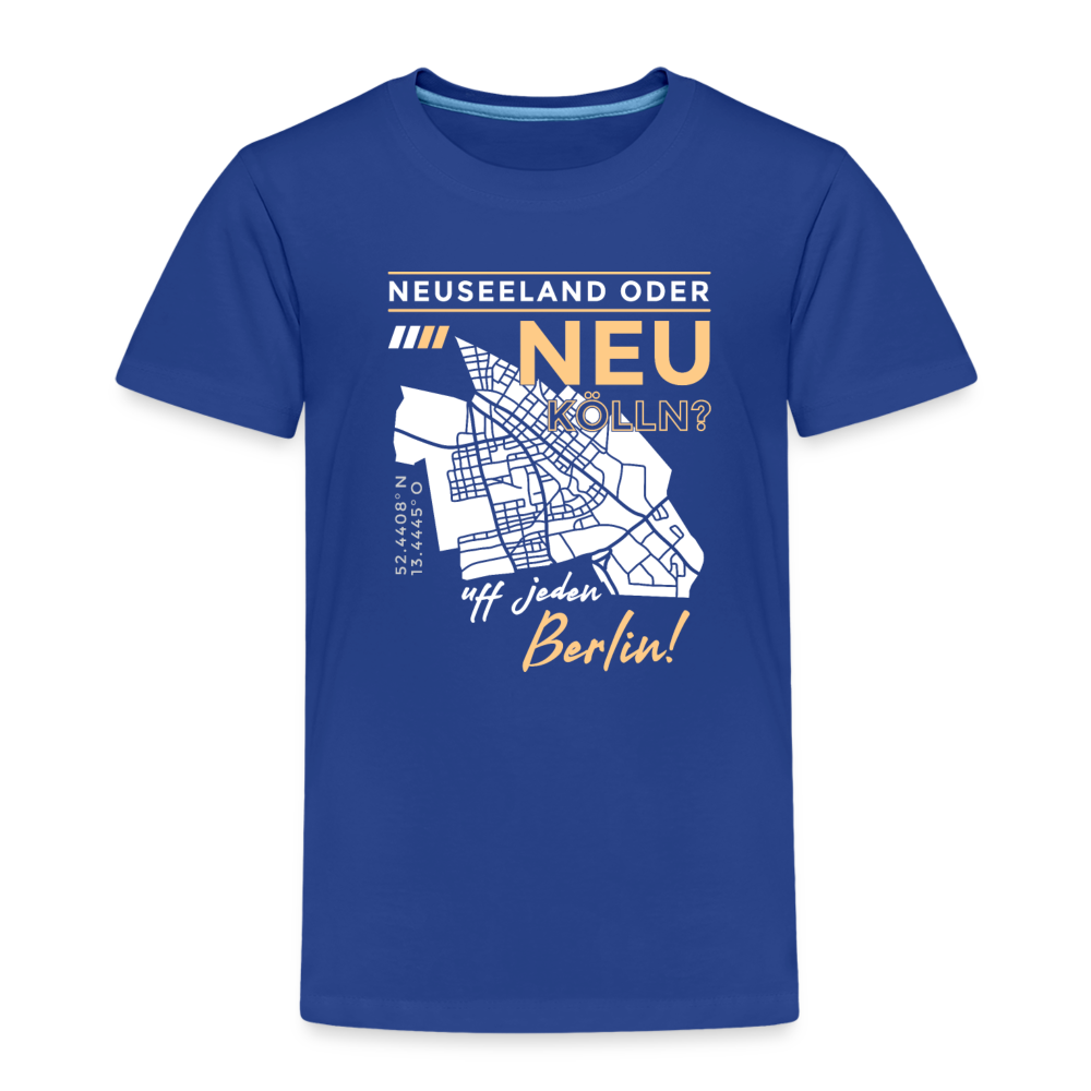 Neuseeland oder Neukölln - Kinder Premium T-Shirt - Königsblau