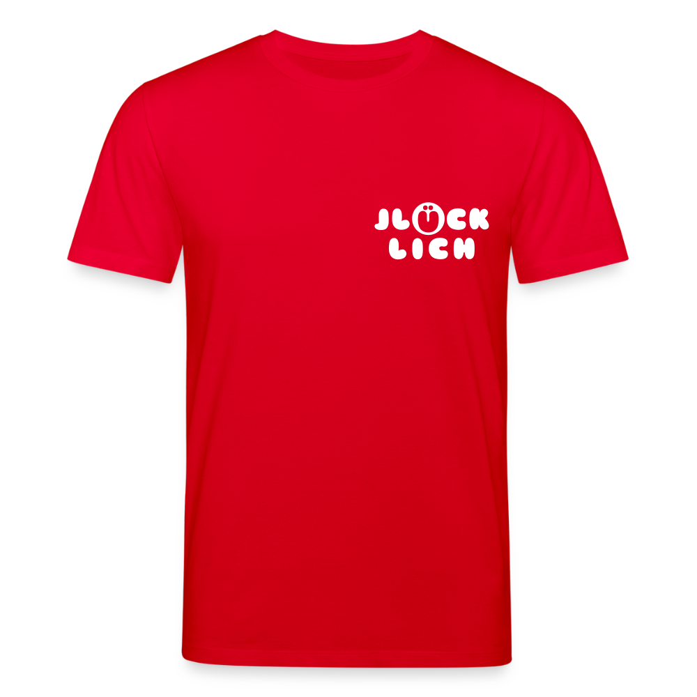 Jlücklich - Unisex Bio T-Shirt - Rot