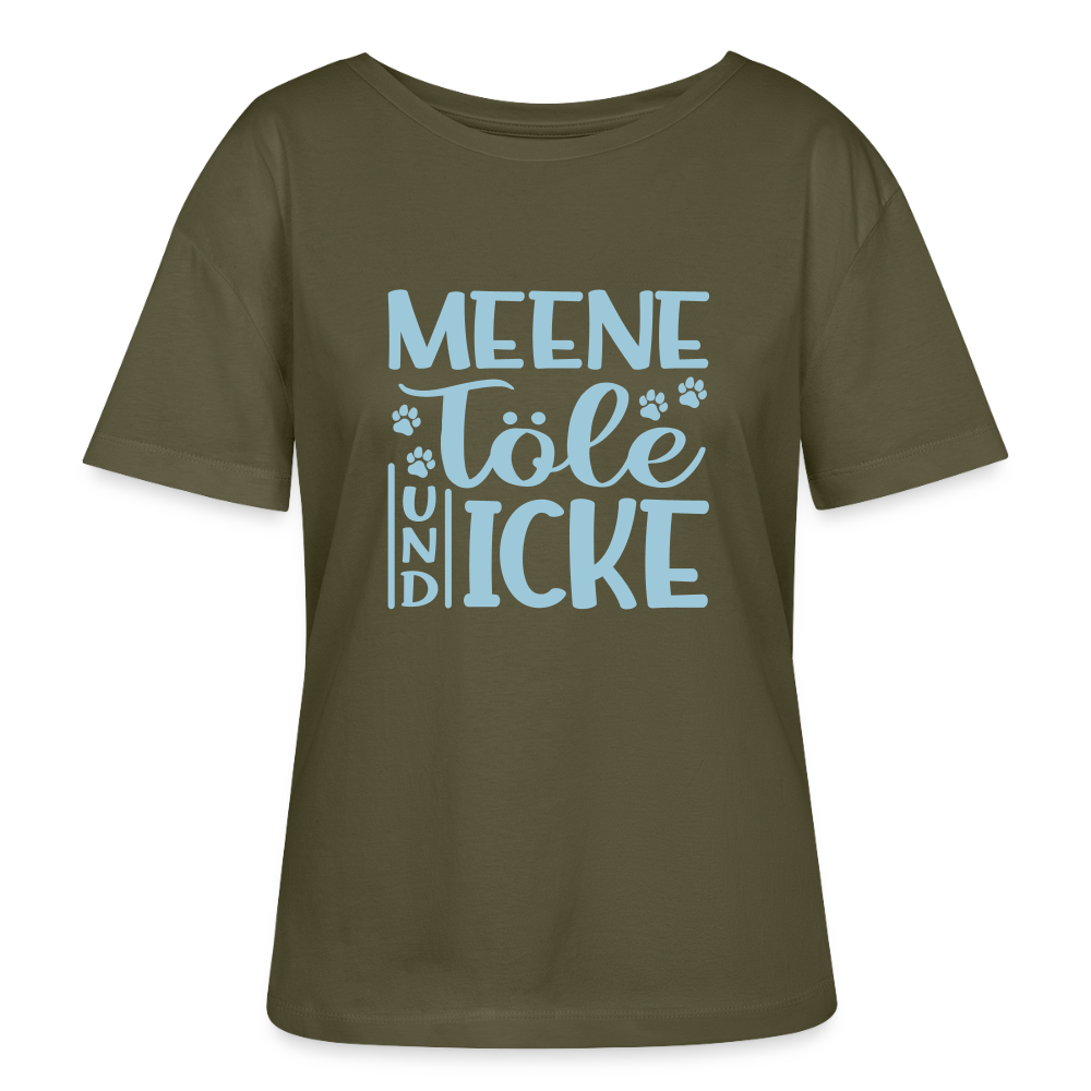 Meene Töle und Icke - Relaxed Rundhals Frauen Bio-T-Shirt - Khaki
