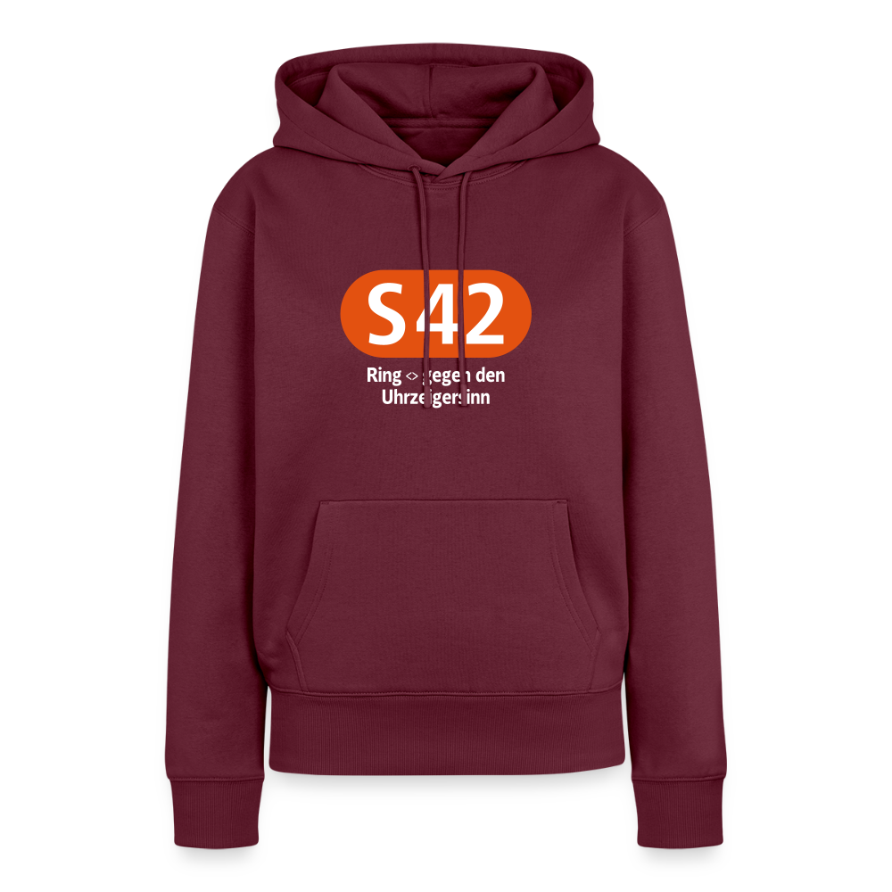 S42 - Frauen Premium Hoodie - Burgunderrot