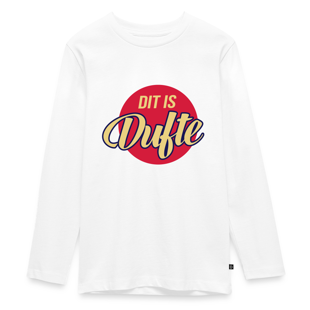 Dit Is Dufte - Teenager Langarmshirt - Weiß
