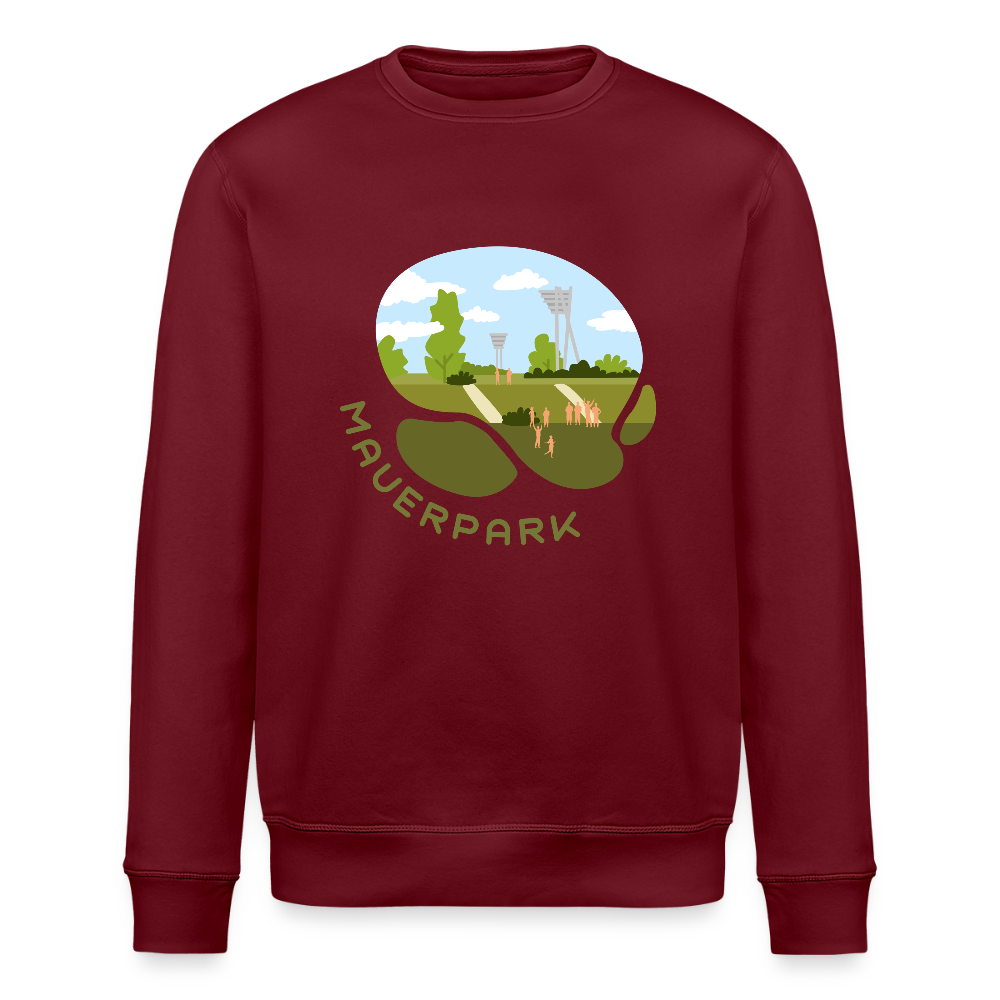 Mauerpark - Unisex Bio Sweatshirt - Burgunderrot