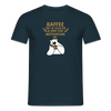 Kaffee motiviert - Männer Premium T-Shirt - Navy