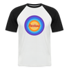 Pankow Retro - Männer Baseball T-Shirt - Weiß/Schwarz