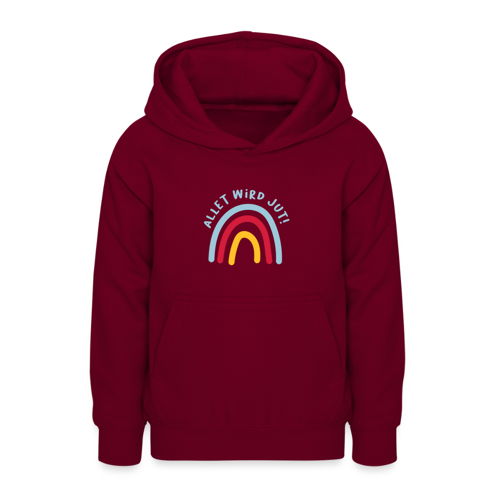 Allet wird jut! - Teenager Hoodie - Bordeaux