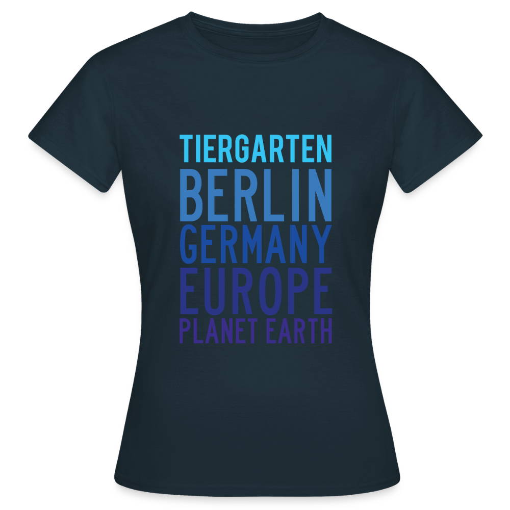 Tiergarten Planet Earth - Frauen Premium T-Shirt - Navy