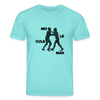 Mo le cule Man - Unisex Bio T-Shirt - Poolblau