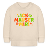 ick mauser - Baby Bio Pullover - Weißgrau