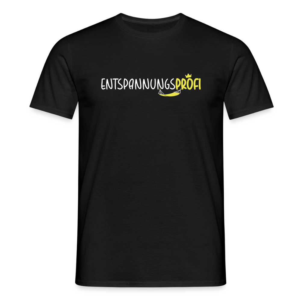 Entspannungsprofi - Männer Premium T-Shirt - Schwarz