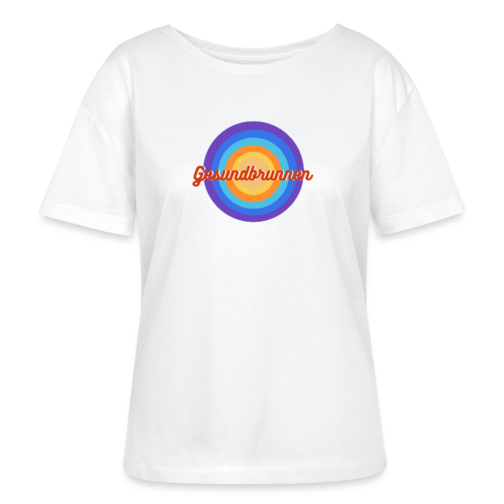 Gesundbrunnen Retro - Relaxed Rundhals Frauen Bio-T-Shirt - Weiß