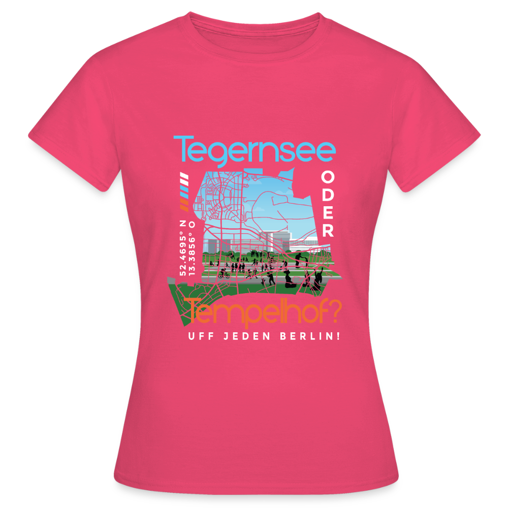 Tegernsee oder Tempelhof - Frauen Premium T-Shirt - Azalea