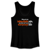 Würgt dir das Leben Chilis rein, lass dich auf 'ne scharfe Currywurst ein! - Frauen Bio Tank Top - Schwarz