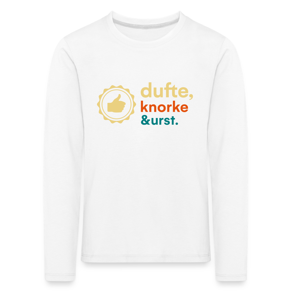 Dufte, Knorke, Urst - Kinder Langarmshirt - Weiß