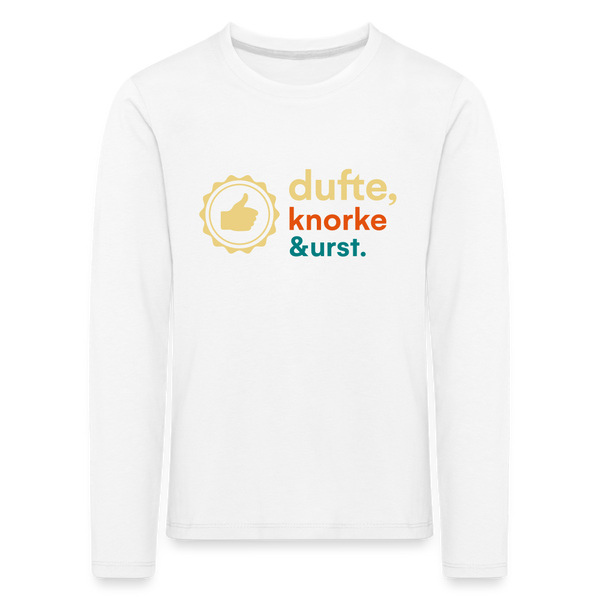 Dufte, Knorke, Urst - Kinder Langarmshirt - Weiß