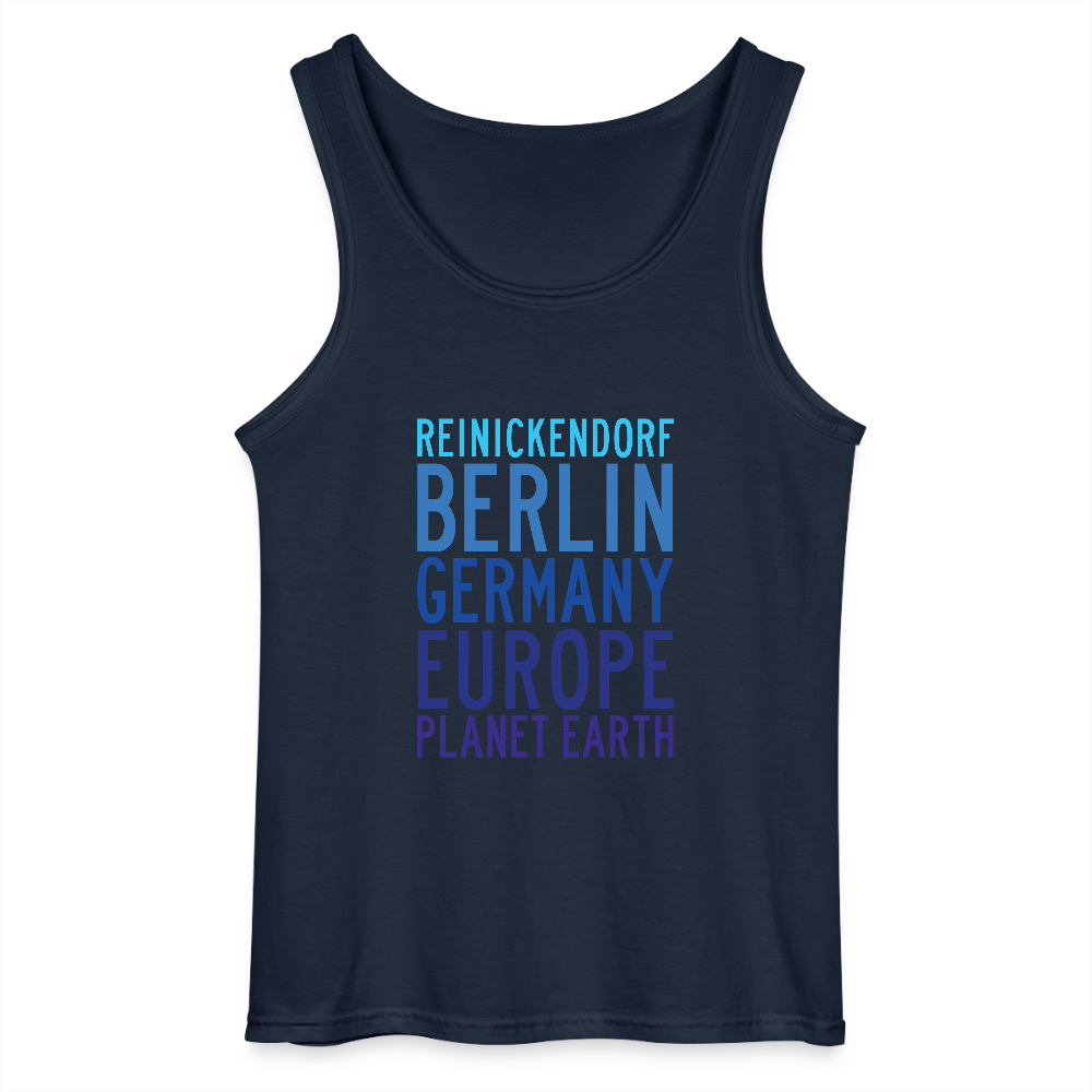 Reinickendorf Planet Earth - Männer Tank Top - Navy