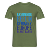 Kreuzberg - Planet Earth - Männer Premium T-Shirt - Militärgrün