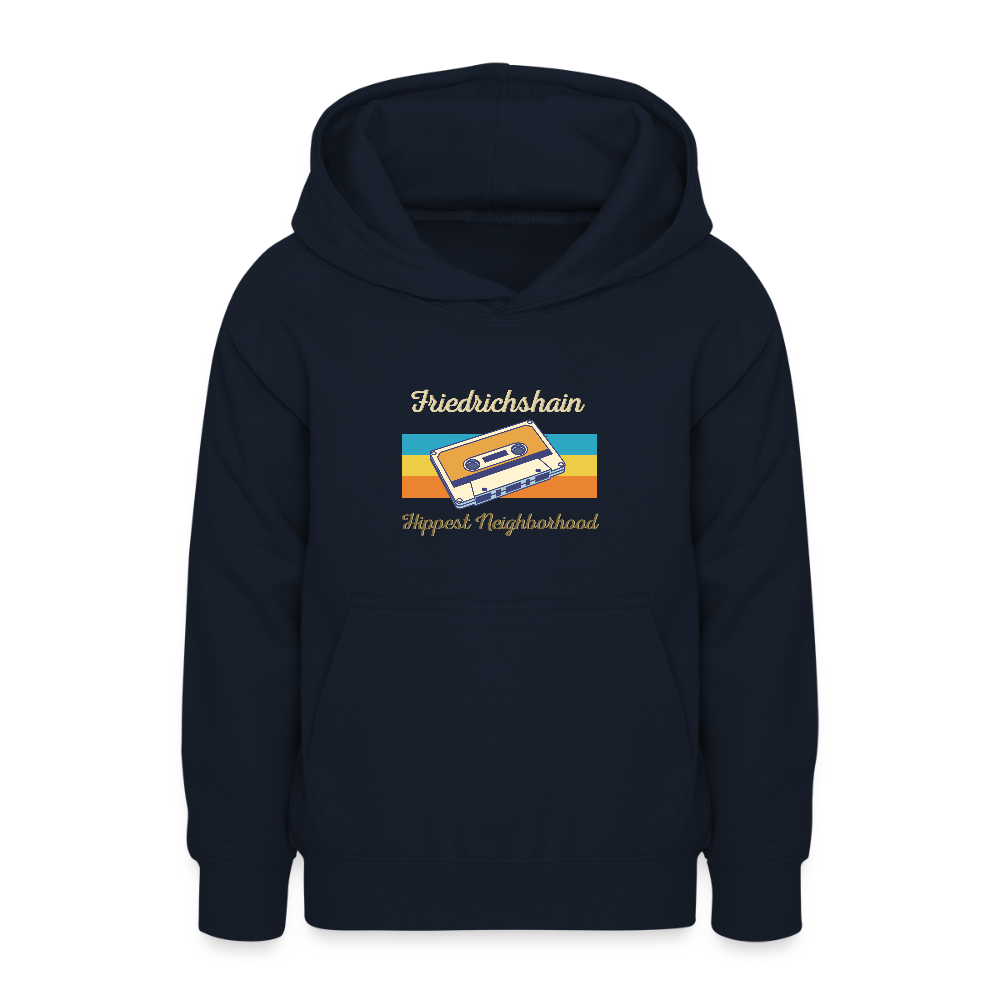 Friedrichshain Hippest Neighborhood - Teenager Hoodie - Navy