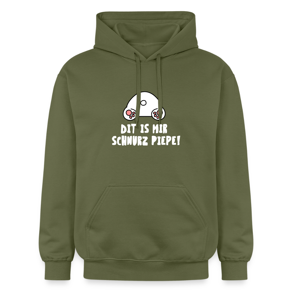 Dit is mir Schnurz Piepe - Hoodie - Militärgrün
