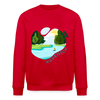 Köpenick am Wasser - Unisex Bio Sweatshirt - Rot