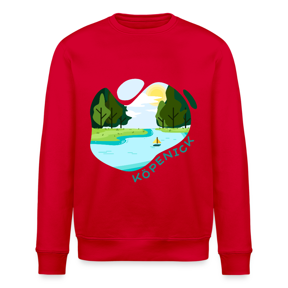 Köpenick am Wasser - Unisex Bio Sweatshirt - Rot