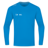Is So  - Männer Sport Langamshirt - Saphirblau