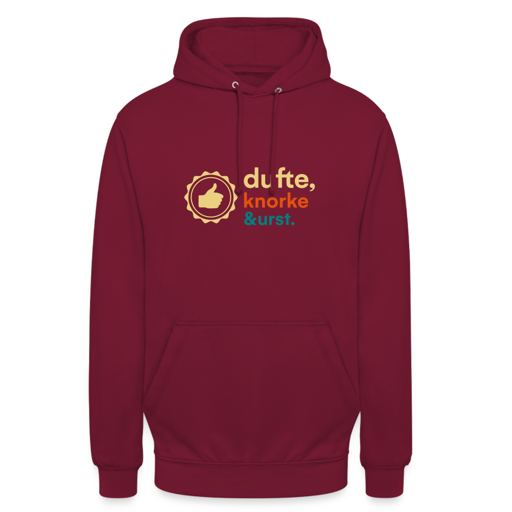 Dufte, Knorke, Urst - Unisex Hoodie - Bordeaux