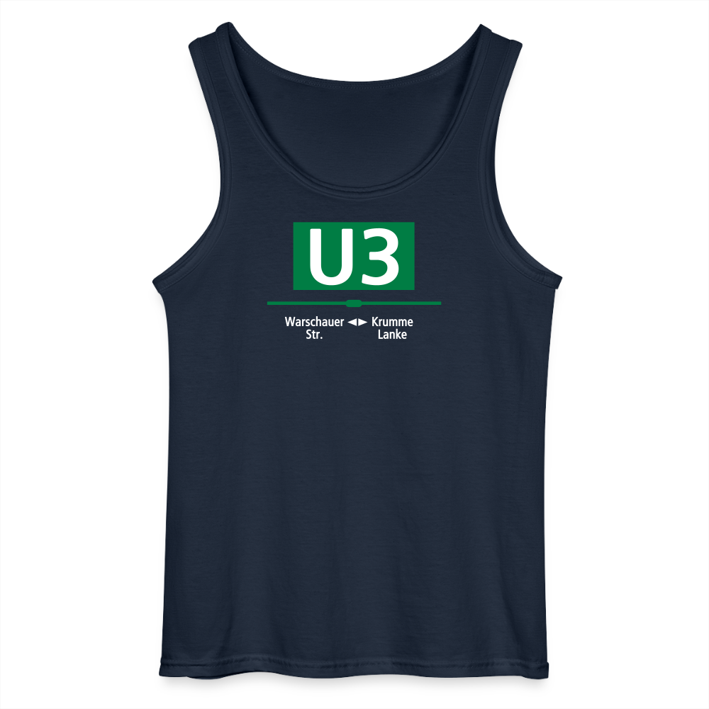 U3 - Männer Tank Top - Navy
